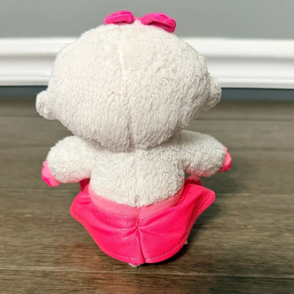 Ty Disney Doc McStuffins Lambie Plush Beanie Baby Pink Tutu White Lamb 7